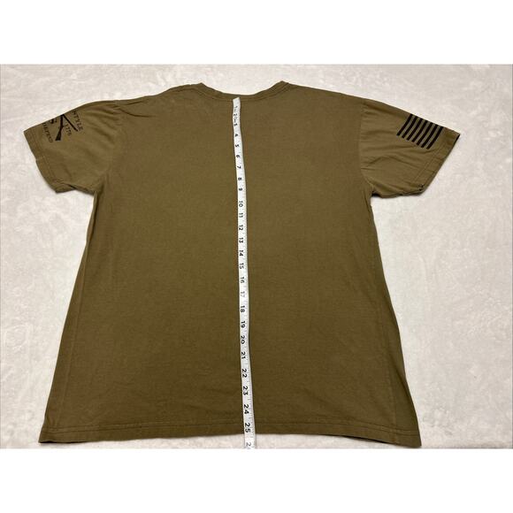 Grunt Style T Shirt Men’s Large Grumpy Old Vet I Do What I Want Army Green - Picture 8 of 8